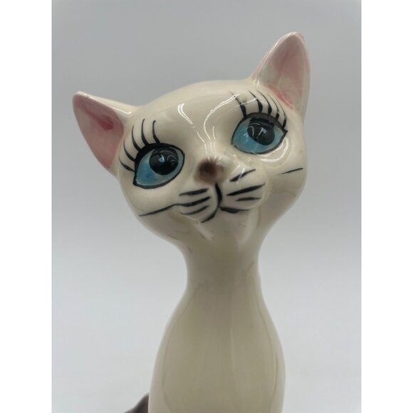 Ceramic Cat Figurine & "I Love Cats" Block Decor By Blossom Bucket Inc - Picture 4 of 11